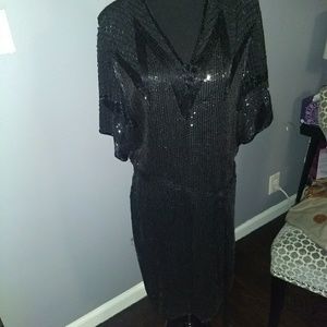 Vintage Authentic Halston sequin Dress